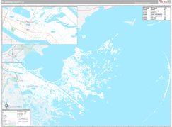 St. Bernard Parish (County), LA Digital Map Premium Style